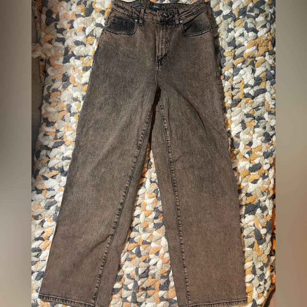 Wild Fable Women's High-Rise Flare Jeans in Washed Brown